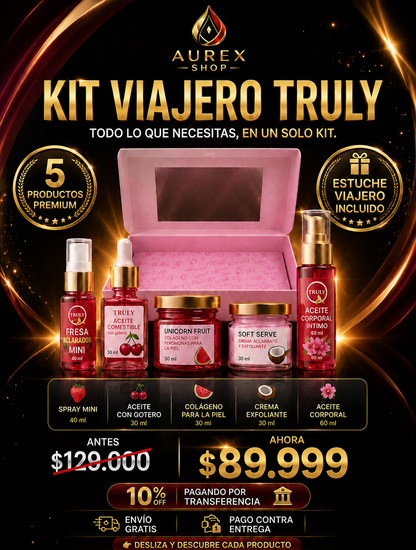 KIT VIAJERO DE CUIDADO CORPORAL TRULY