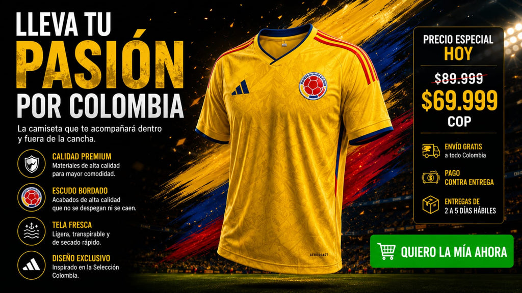 CAMISETA SELECCION COLOMBIA CABALLERO